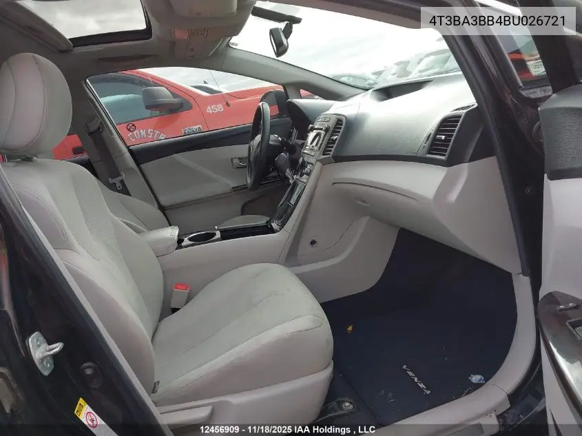4T3BA3BB4BU026721 2011 Toyota Venza