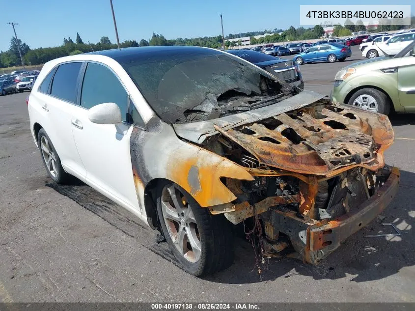 4T3BK3BB4BU062423 2011 Toyota Venza Base V6