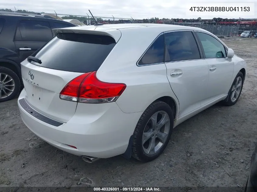 4T3ZK3BB8BU041153 2011 Toyota Venza