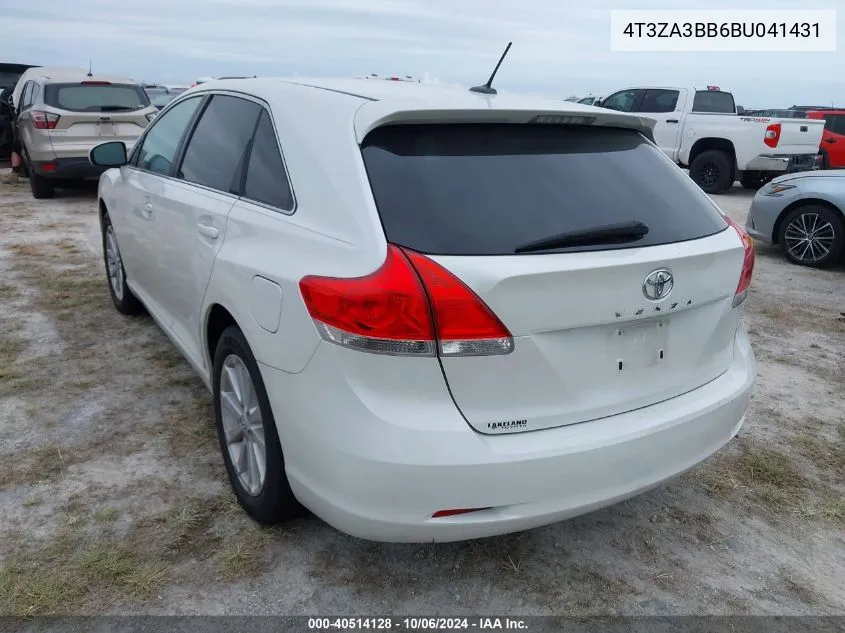 4T3ZA3BB6BU041431 2011 Toyota Venza