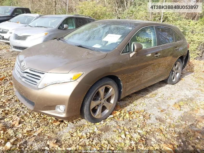 4T3BK3BB4BU053897 2011 Toyota Venza Base V6