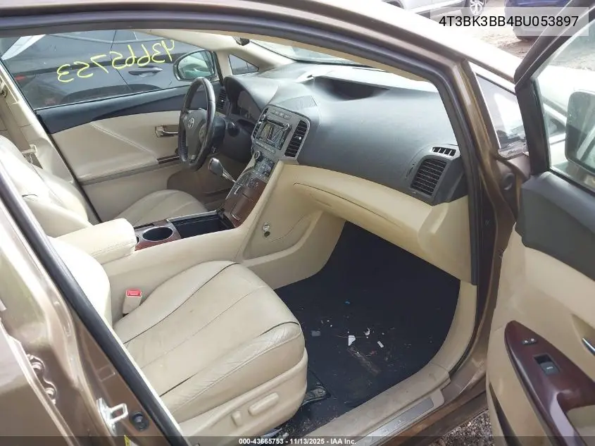 4T3BK3BB4BU053897 2011 Toyota Venza Base V6