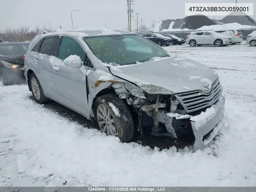 4T3ZA3BB3CU059001 2012 Toyota Venza