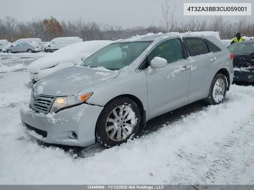 4T3ZA3BB3CU059001 2012 Toyota Venza