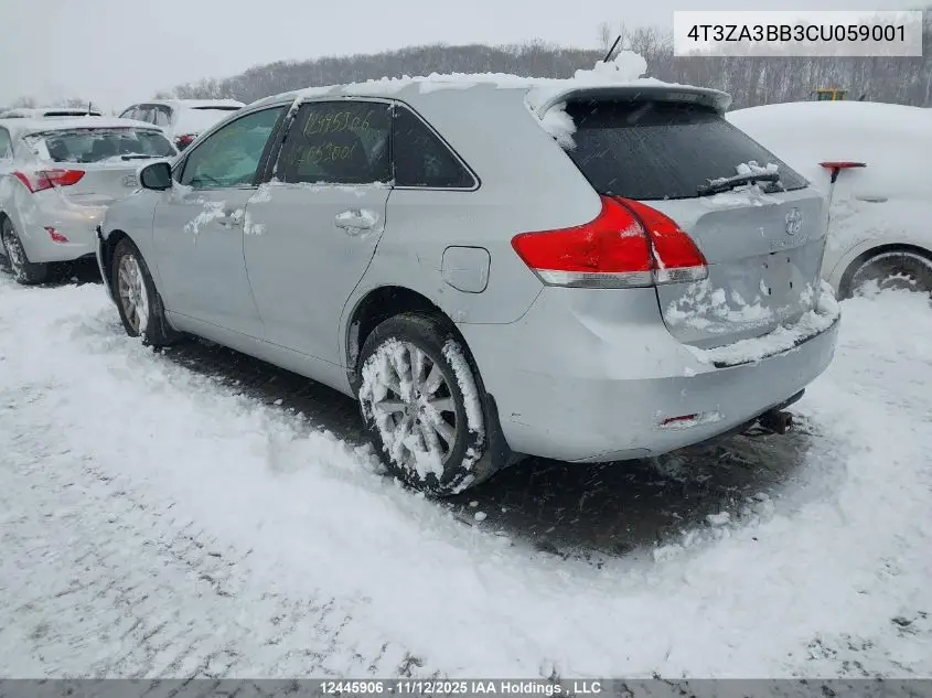4T3ZA3BB3CU059001 2012 Toyota Venza
