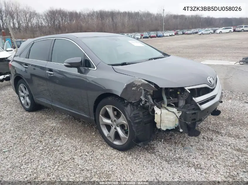 4T3ZK3BB5DU058026 2013 Toyota Venza Xle V6