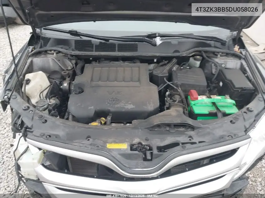 4T3ZK3BB5DU058026 2013 Toyota Venza Xle V6