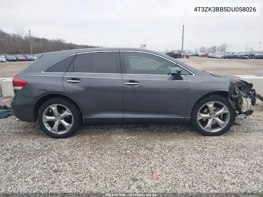 4T3ZK3BB5DU058026 2013 Toyota Venza Xle V6