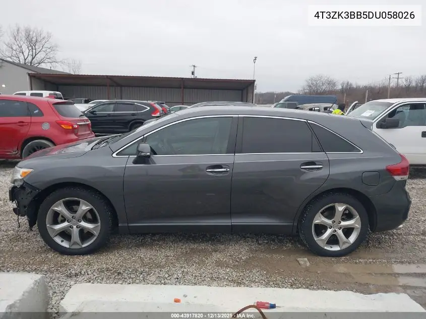 4T3ZK3BB5DU058026 2013 Toyota Venza Xle V6