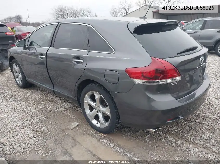 4T3ZK3BB5DU058026 2013 Toyota Venza Xle V6