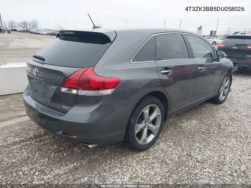 4T3ZK3BB5DU058026 2013 Toyota Venza Xle V6
