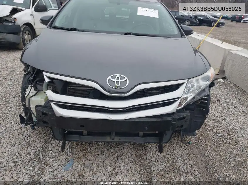 4T3ZK3BB5DU058026 2013 Toyota Venza Xle V6