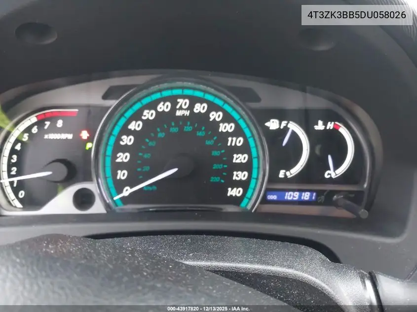 4T3ZK3BB5DU058026 2013 Toyota Venza Xle V6