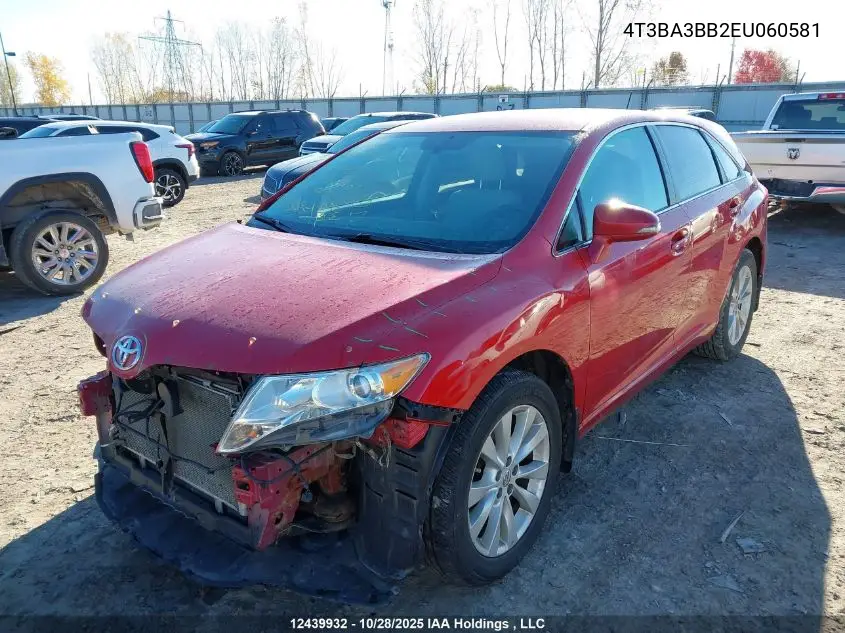4T3BA3BB2EU060581 2014 Toyota Venza