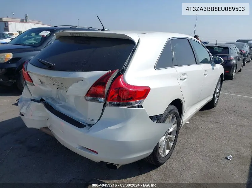 4T3ZA3BB8EU089503 2014 Toyota Venza Le/Xle