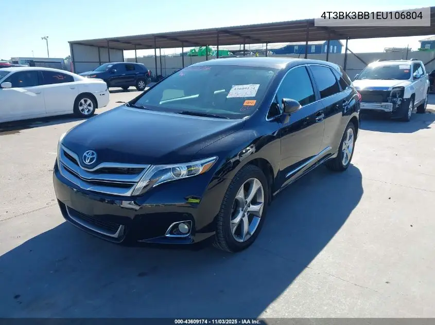 4T3BK3BB1EU106804 2014 Toyota Venza Limited V6