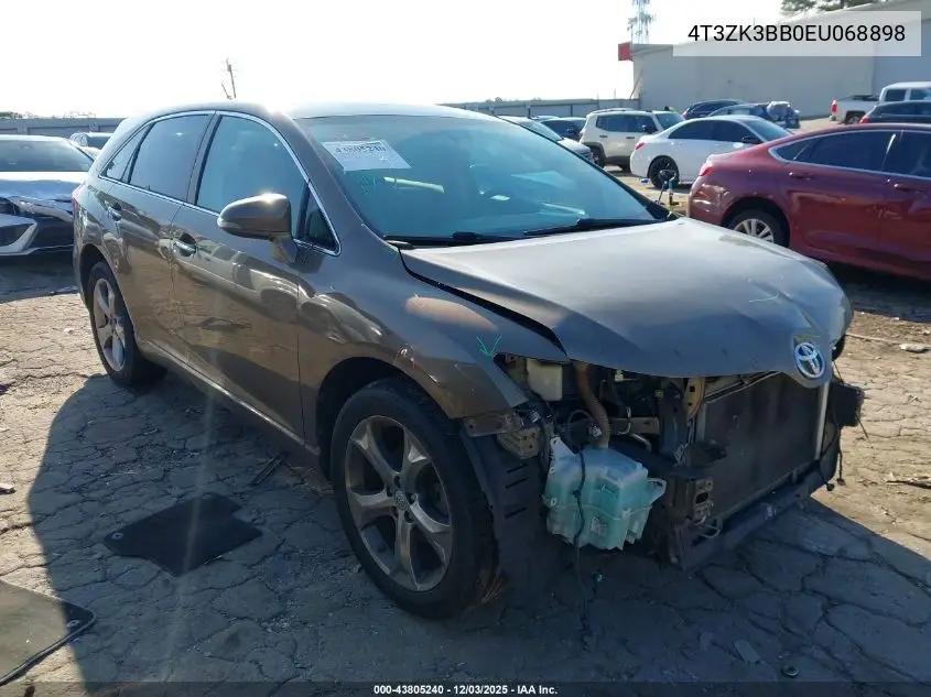 4T3ZK3BB0EU068898 2014 Toyota Venza Limited V6