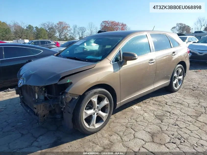 4T3ZK3BB0EU068898 2014 Toyota Venza Limited V6