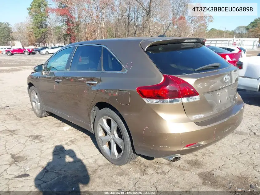 4T3ZK3BB0EU068898 2014 Toyota Venza Limited V6