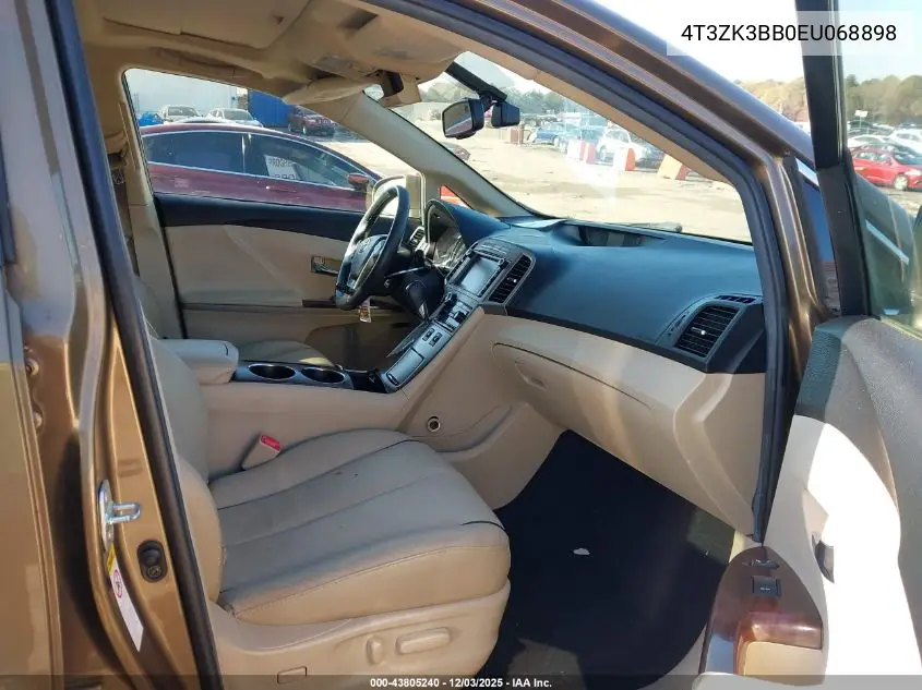 4T3ZK3BB0EU068898 2014 Toyota Venza Limited V6