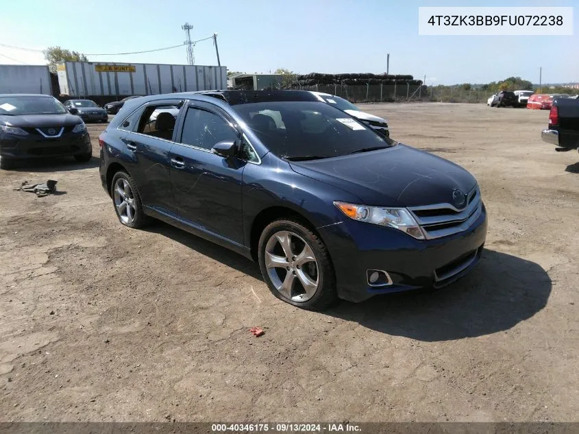 4T3ZK3BB9FU072238 2015 Toyota Venza Xle V6