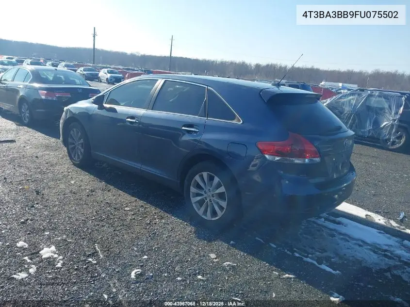 4T3BA3BB9FU075502 2015 Toyota Venza Xle