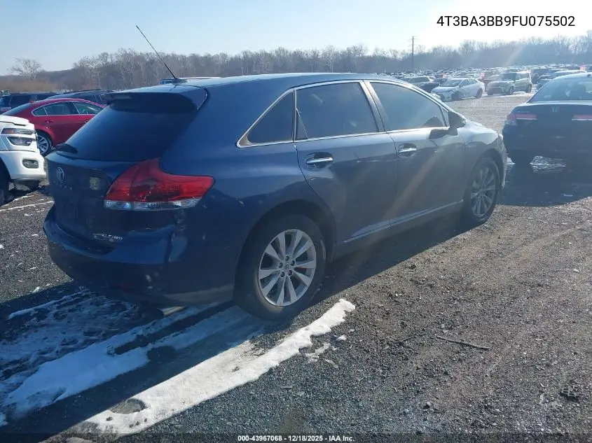 4T3BA3BB9FU075502 2015 Toyota Venza Xle