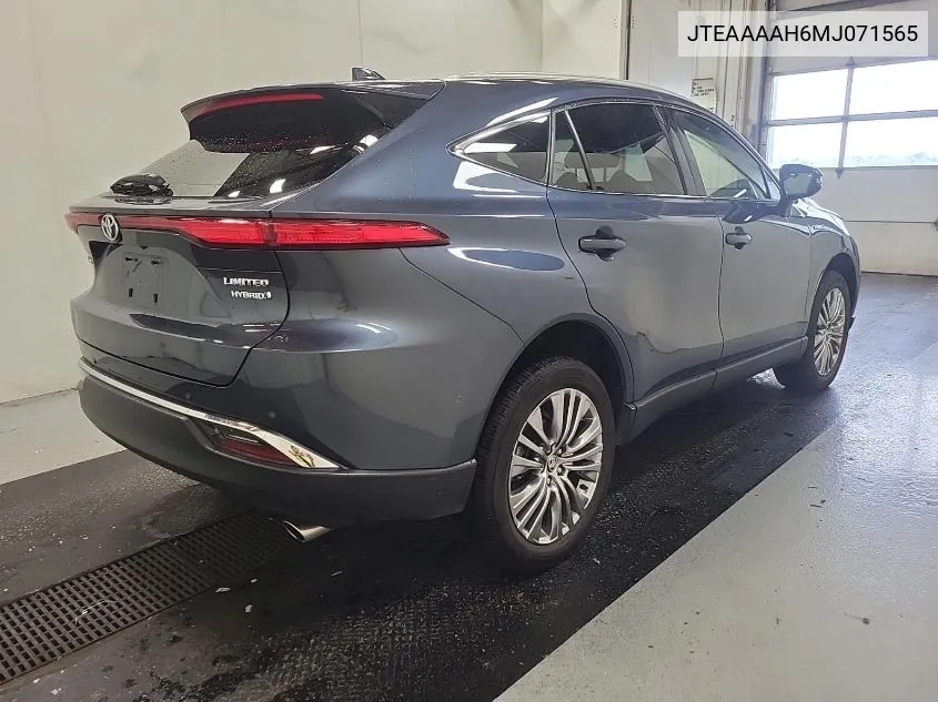 2021 Toyota Venza Le/Xle/Limited VIN: JTEAAAAH6MJ071565 Lot: 40302821