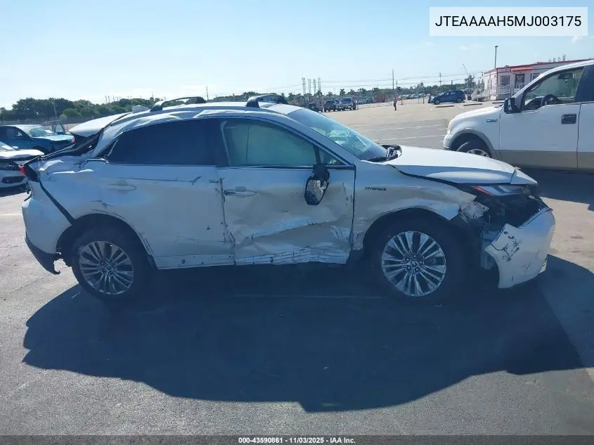 JTEAAAAH5MJ003175 2021 Toyota Venza Limited