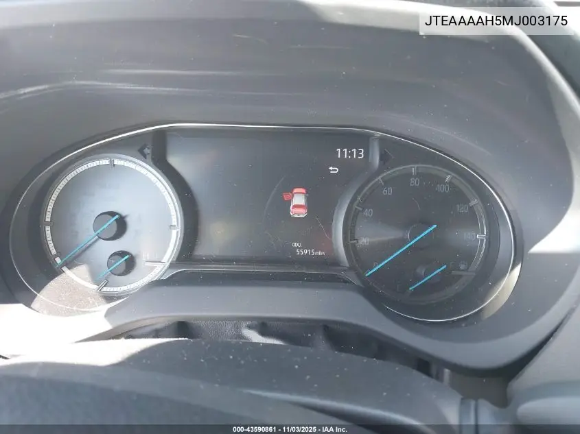 JTEAAAAH5MJ003175 2021 Toyota Venza Limited