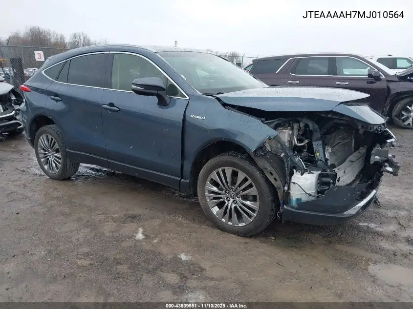 JTEAAAAH7MJ010564 2021 Toyota Venza Xle