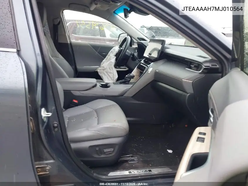 JTEAAAAH7MJ010564 2021 Toyota Venza Xle