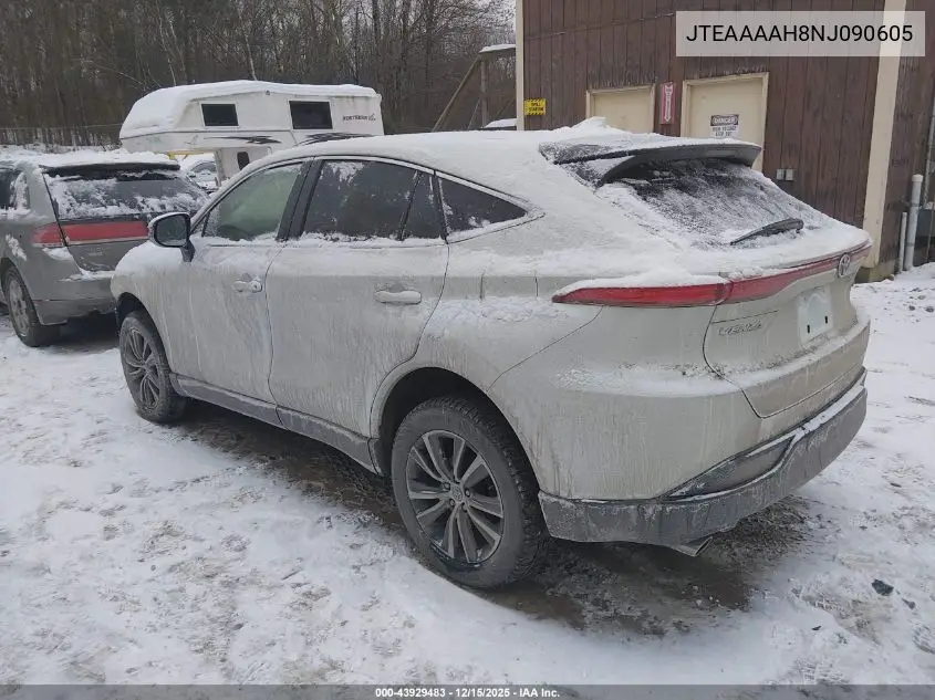 JTEAAAAH8NJ090605 2022 Toyota Venza Le