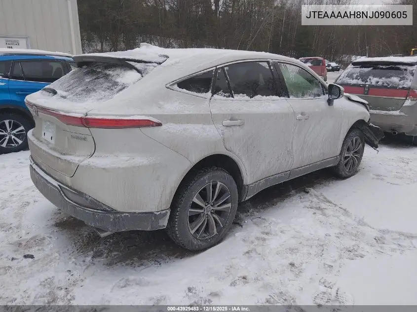 JTEAAAAH8NJ090605 2022 Toyota Venza Le