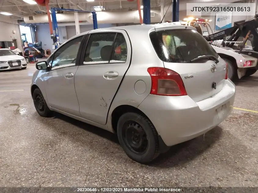 JTDKT923165018613 2006 Toyota Yaris Le