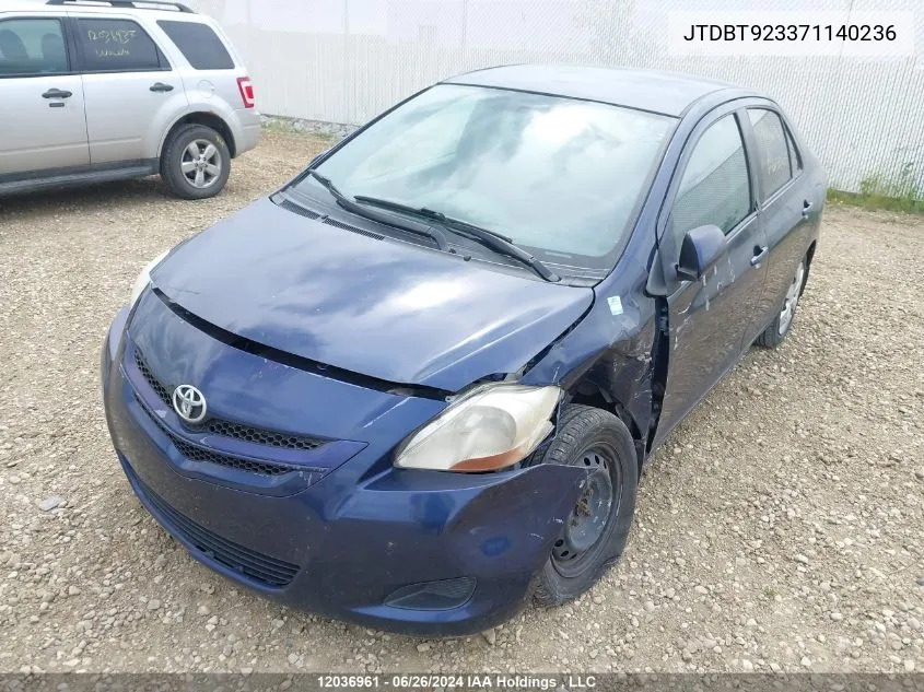 JTDBT923371140236 2007 Toyota Yaris