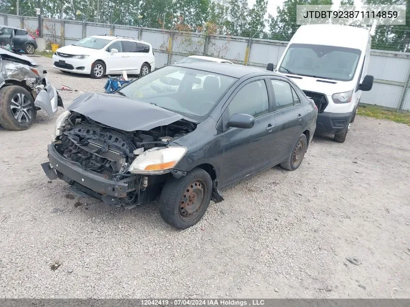 JTDBT923871114859 2007 Toyota Yaris