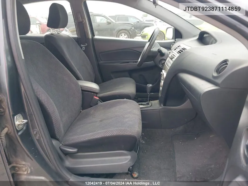 JTDBT923871114859 2007 Toyota Yaris