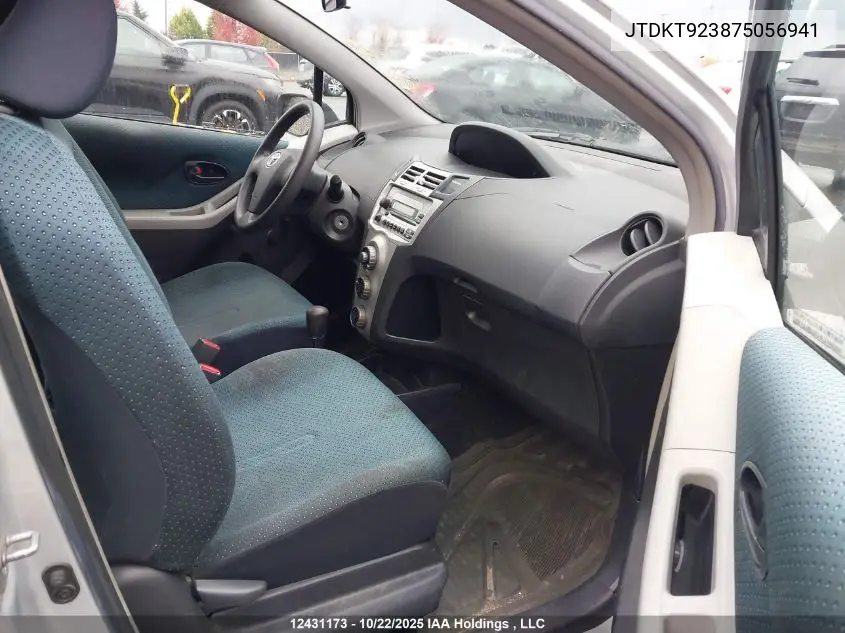 JTDKT923875056941 2007 Toyota Yaris