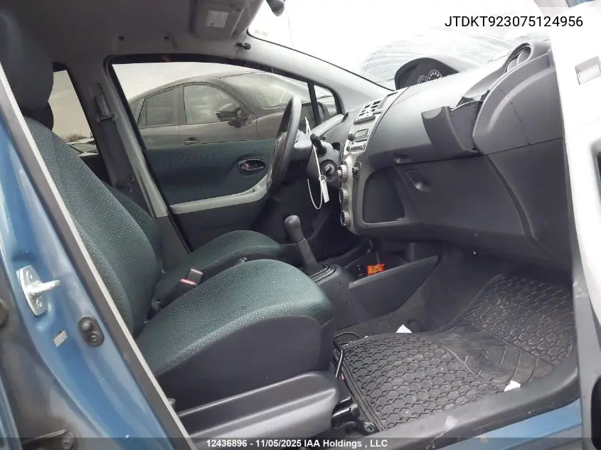 JTDKT923075124956 2007 Toyota Yaris