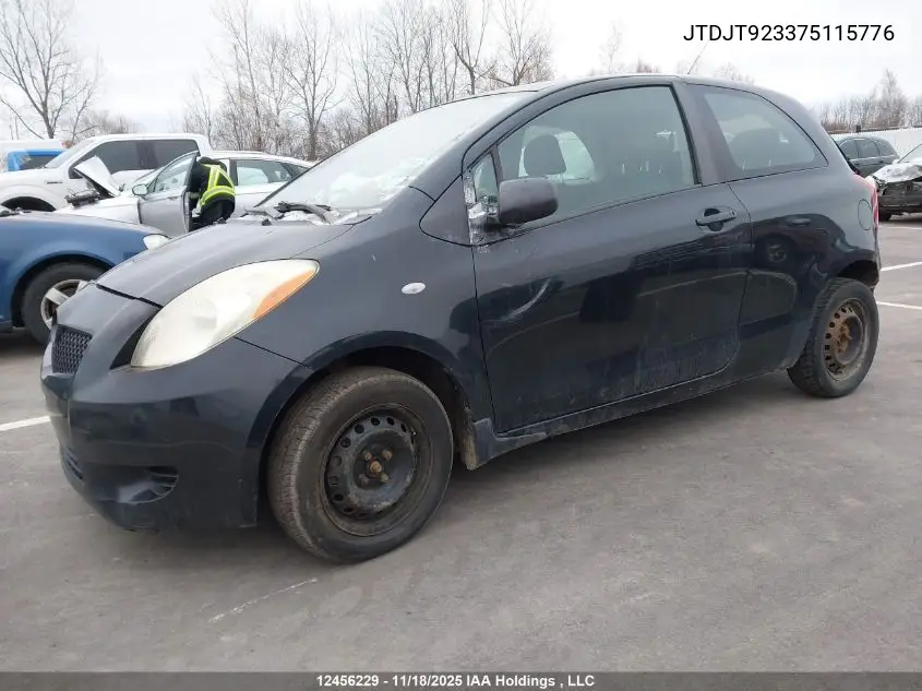 JTDJT923375115776 2007 Toyota Yaris