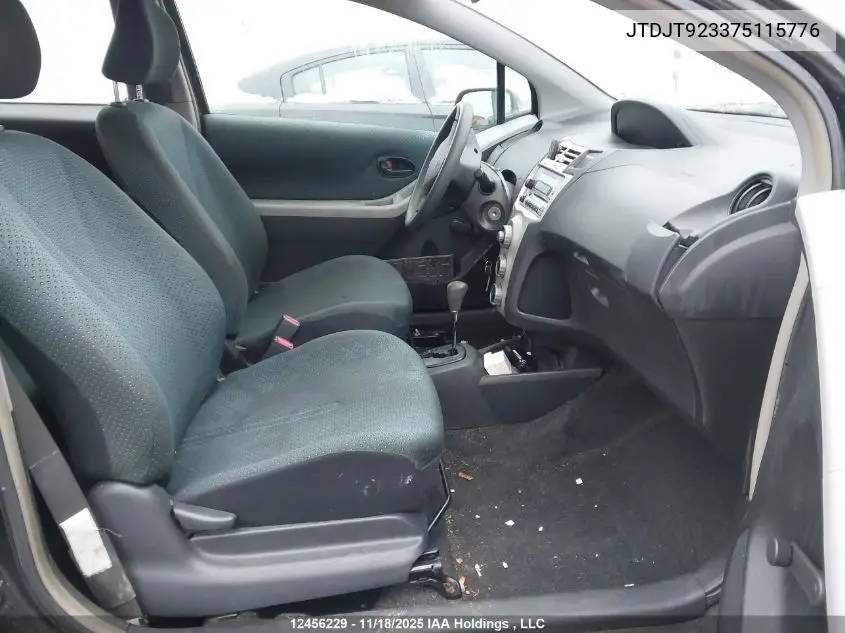 JTDJT923375115776 2007 Toyota Yaris