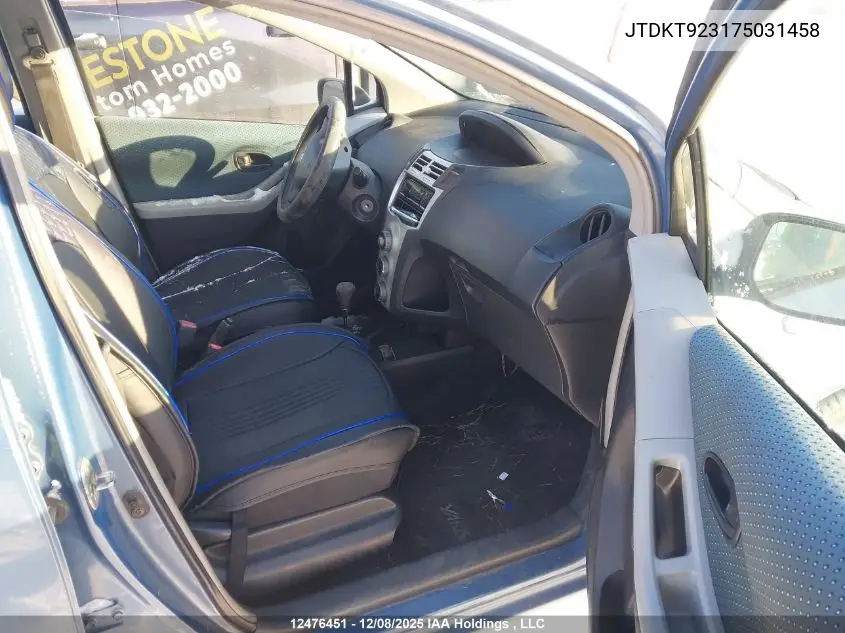 JTDKT923175031458 2007 Toyota Yaris Le/Rs