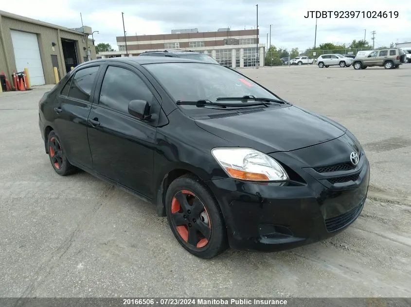 JTDBT923971024619 2007 Toyota Yaris