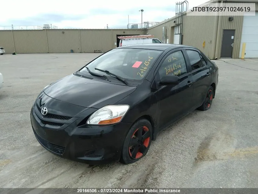 JTDBT923971024619 2007 Toyota Yaris