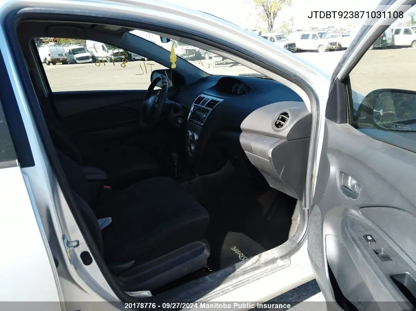 JTDBT923871031108 2007 Toyota Yaris