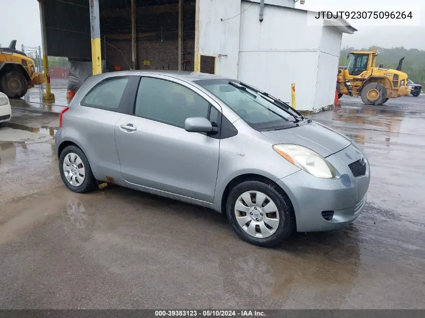 2007 Toyota Yaris VIN: JTDJT923075096264 Lot: 39383123