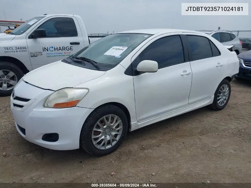 JTDBT923571024181 2007 Toyota Yaris S