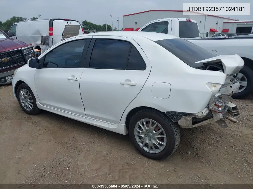 JTDBT923571024181 2007 Toyota Yaris S