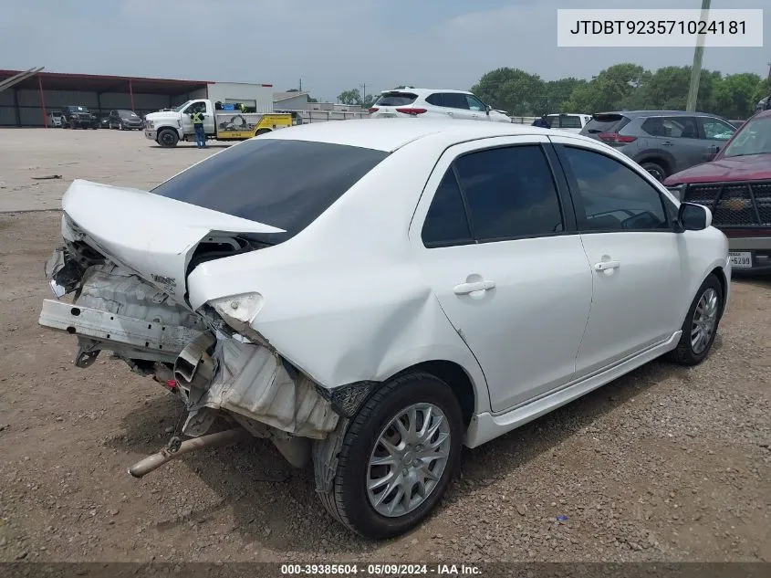 JTDBT923571024181 2007 Toyota Yaris S